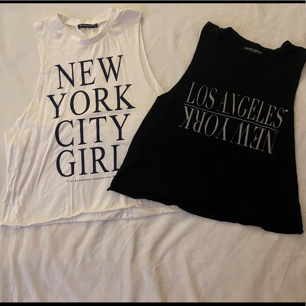2 Brandy Melville crop Tank Tops